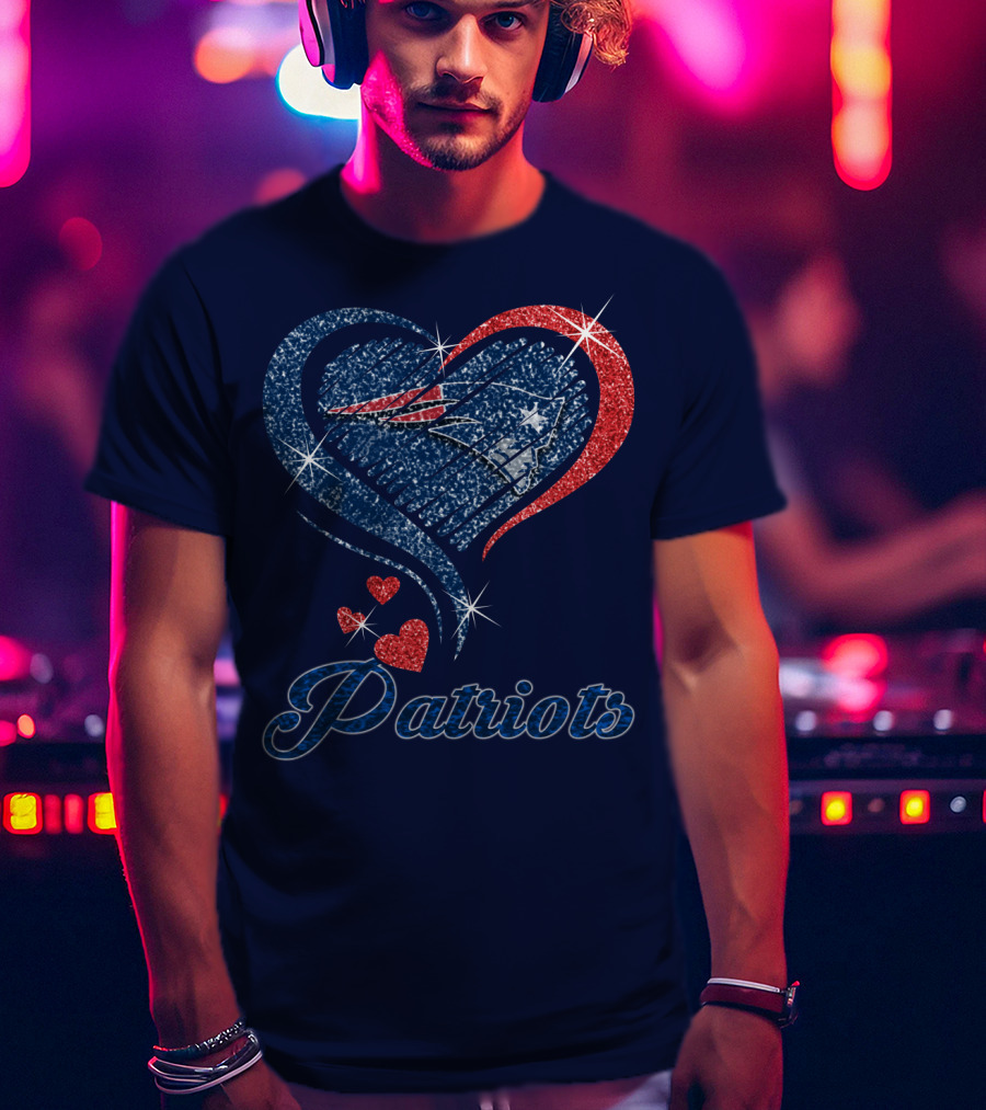 Patriots Heart Glitter T-Shirt