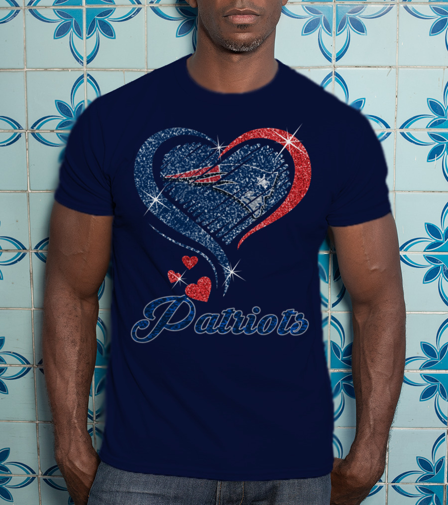 Patriots Heart Glitter T-Shirt
