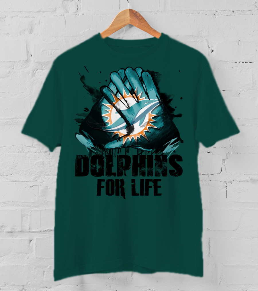 Dolphins For Life Miami Dolphins T-Shirt