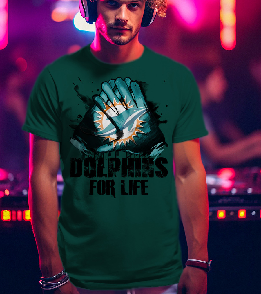 Dolphins For Life Miami Dolphins T-Shirt