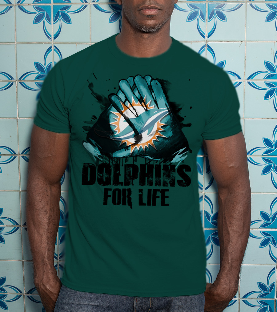 Dolphins For Life Miami Dolphins T-Shirt