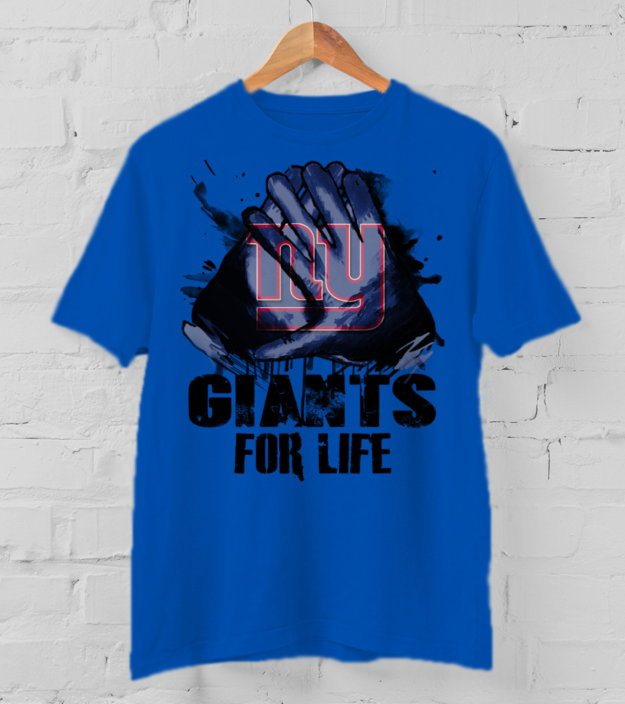 Newyork Giants For Life Ny Giants Fan Gear T-Shirt