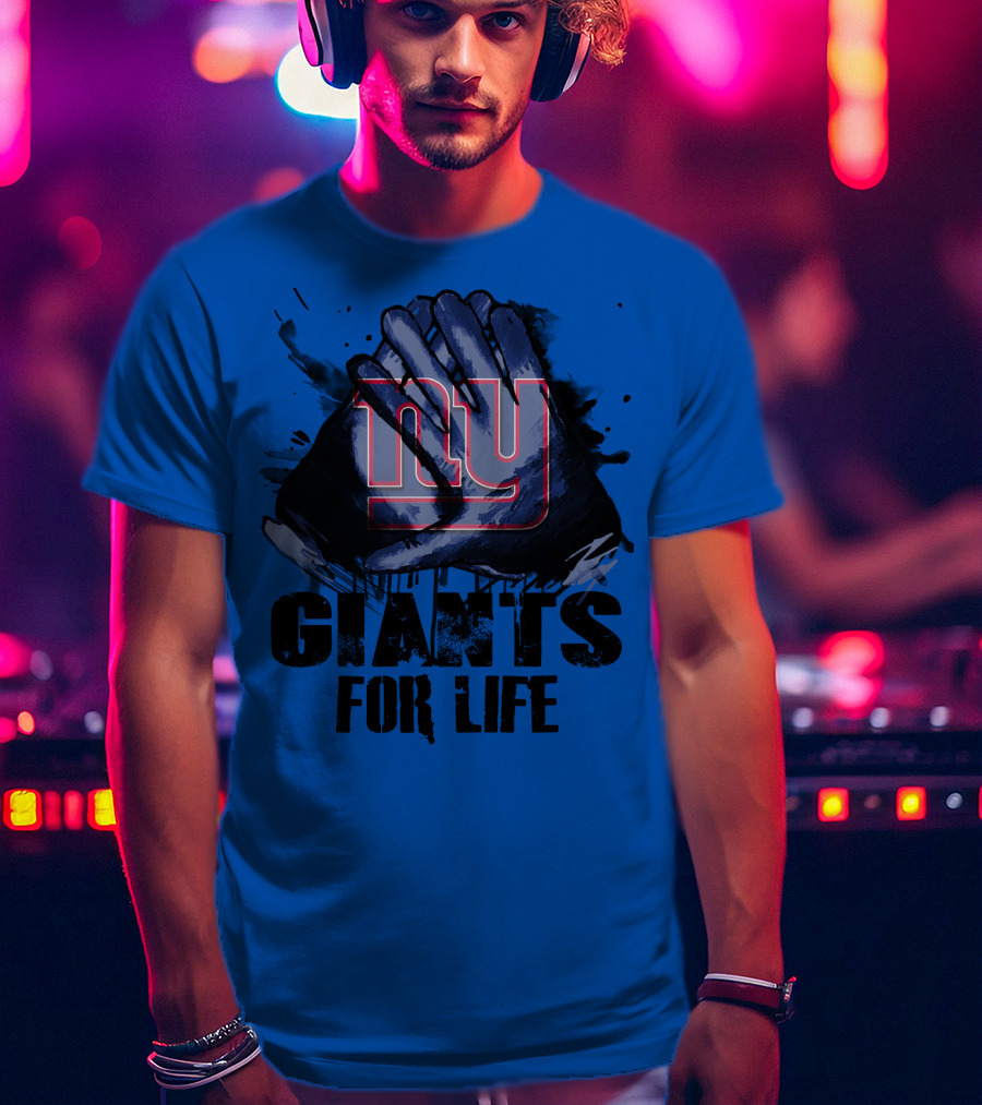 Newyork Giants For Life Ny Giants Fan Gear T-Shirt