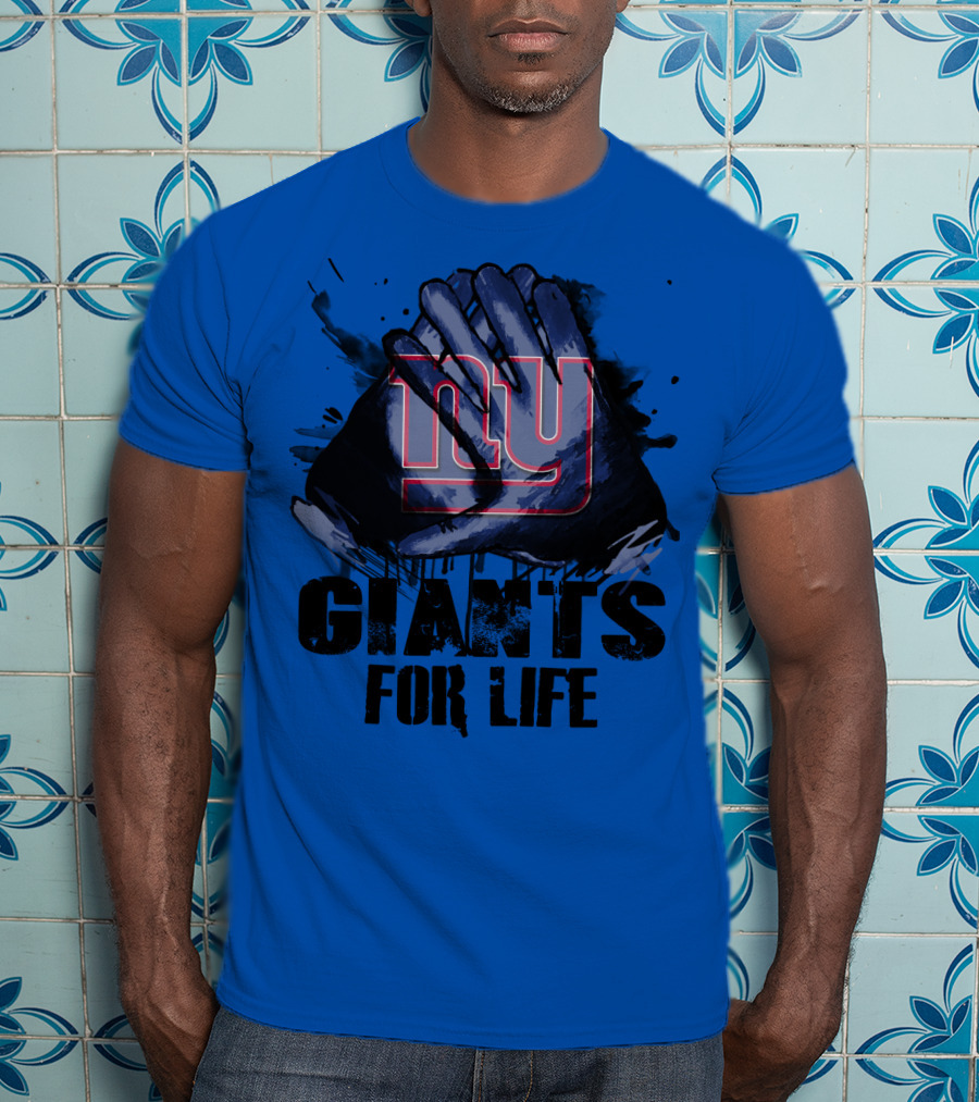 Newyork Giants For Life Ny Giants Fan Gear T-Shirt