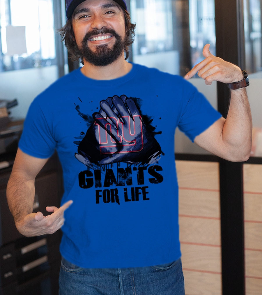 Newyork Giants For Life Ny Giants Fan Gear T-Shirt