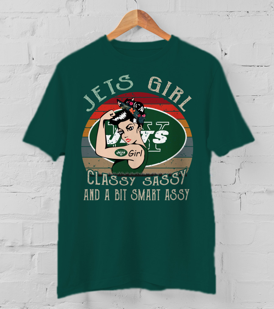 Jets Girl Classy Sassy And A Bit Smart Assy T-Shirt
