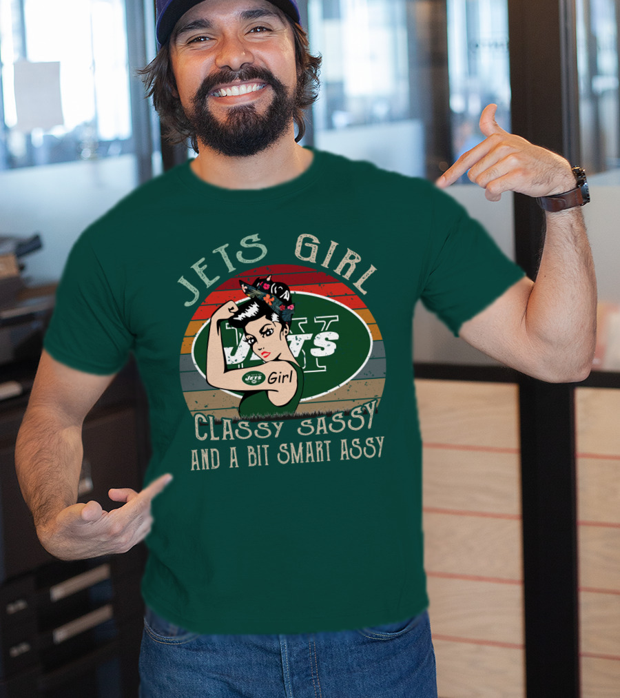 Jets Girl Classy Sassy And A Bit Smart Assy T-Shirt