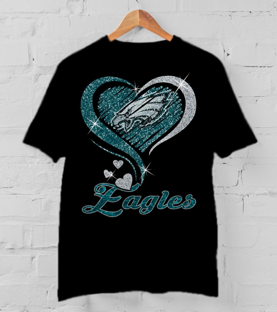 Philadelphia Eagles Heart T-Shirt