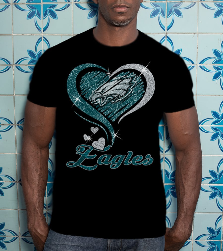 Philadelphia Eagles Heart T-Shirt