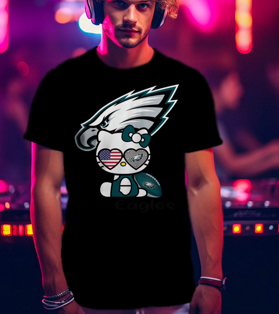 Hello Eagles Philadelphia Eagles Football Team Fan T-Shirt