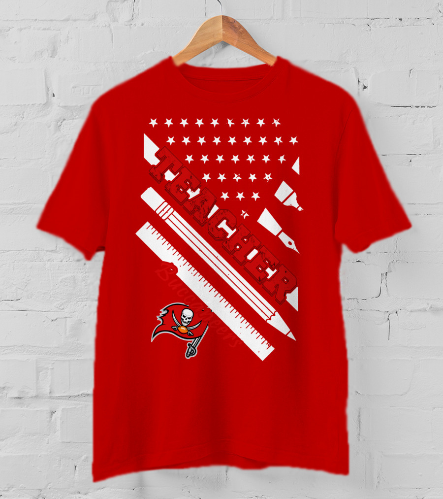 Teacher Tampa Bay Buccaneers Flag T-Shirt