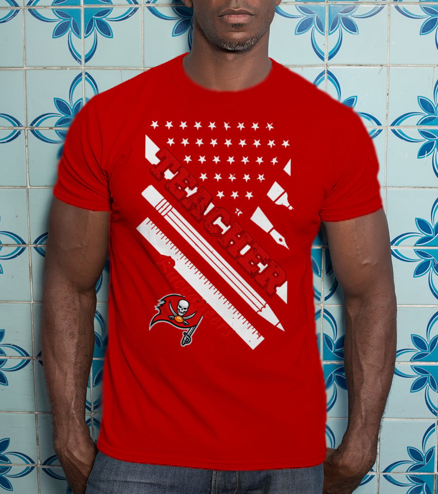 Teacher Tampa Bay Buccaneers Flag T-Shirt