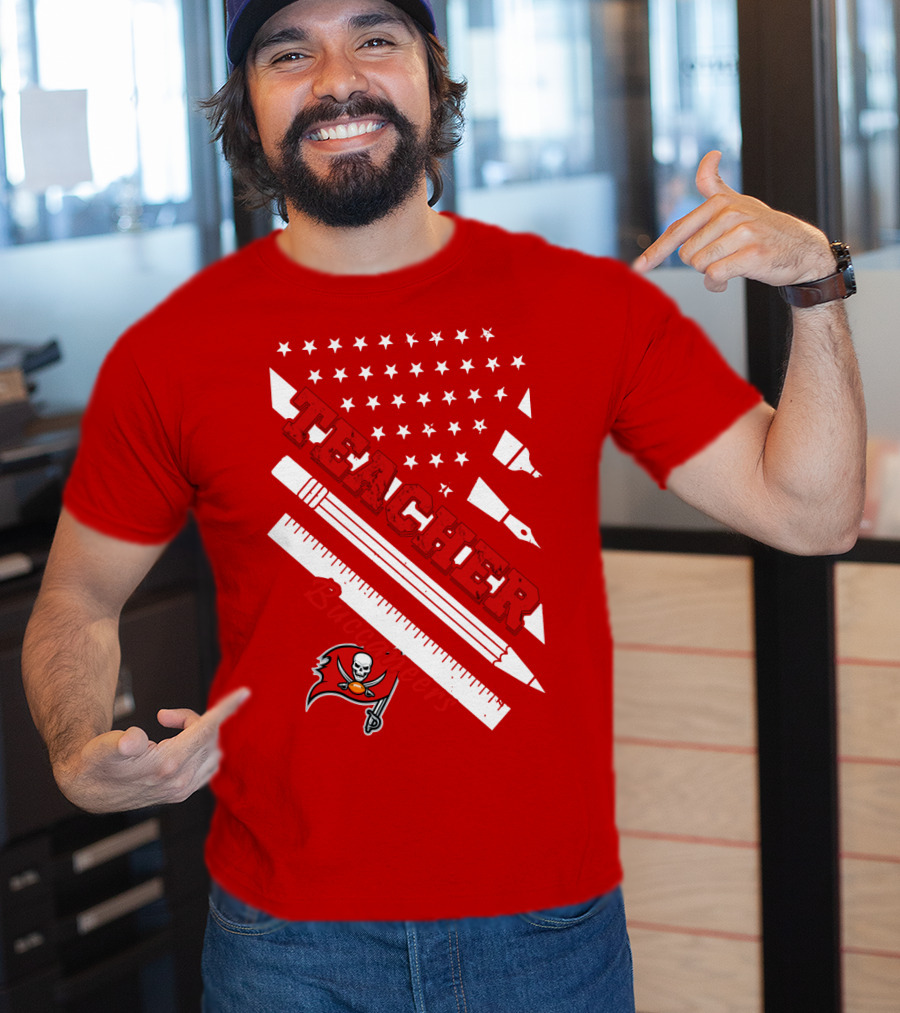 Teacher Tampa Bay Buccaneers Flag T-Shirt