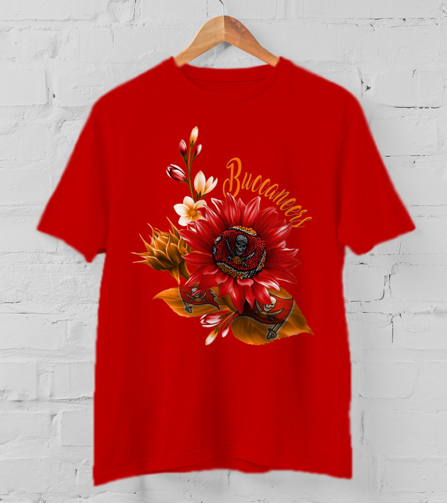 Buccaneers Floral Skull T-Shirt