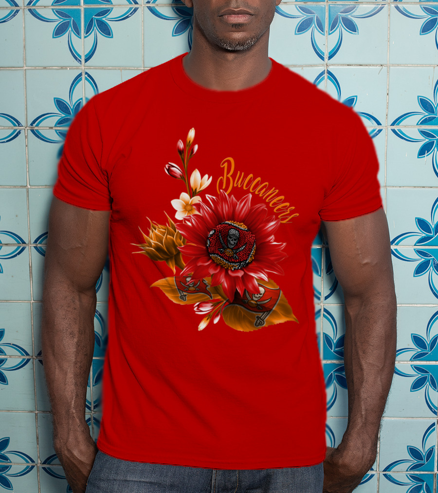Buccaneers Floral Skull T-Shirt