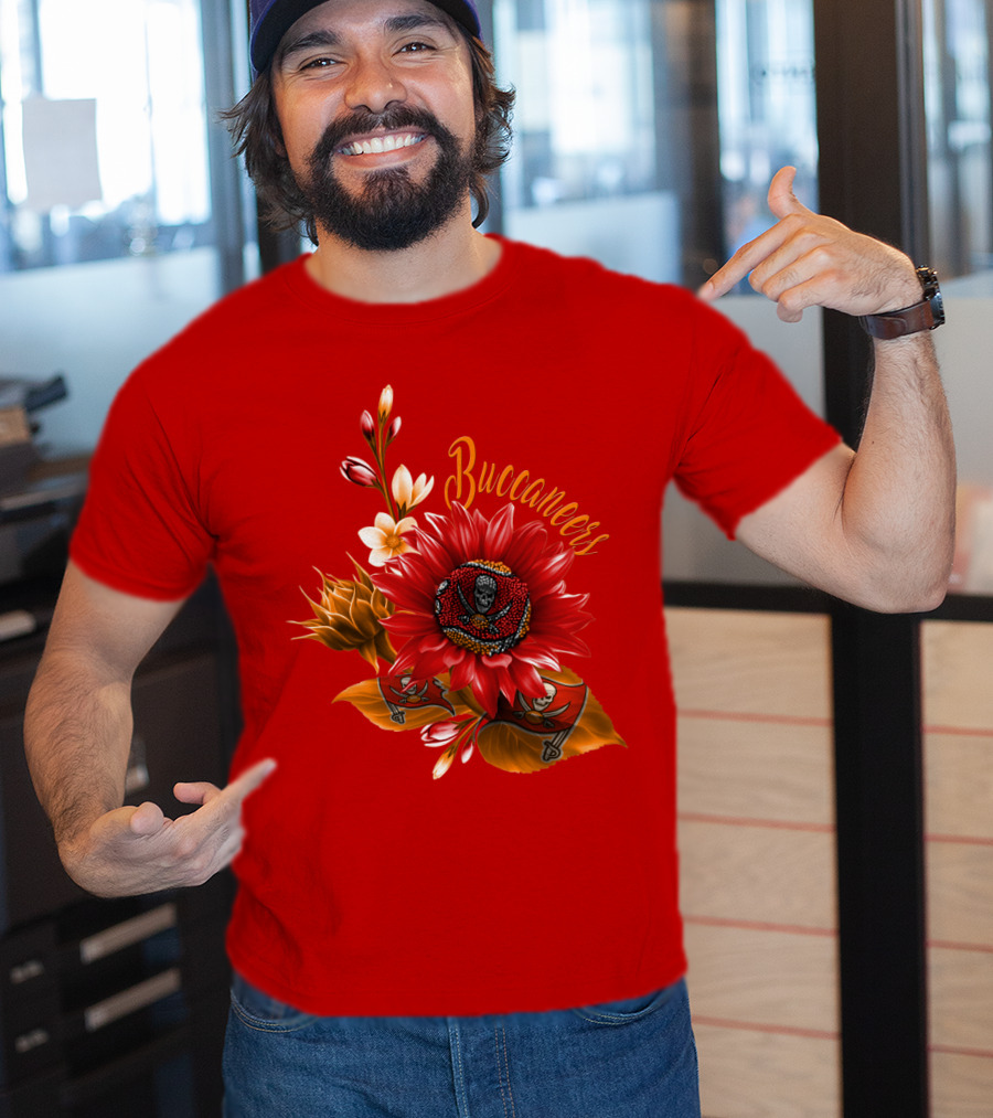 Buccaneers Floral Skull T-Shirt