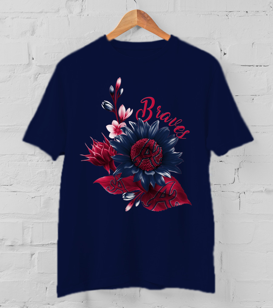 Atlanta Braves Floral A T-Shirt