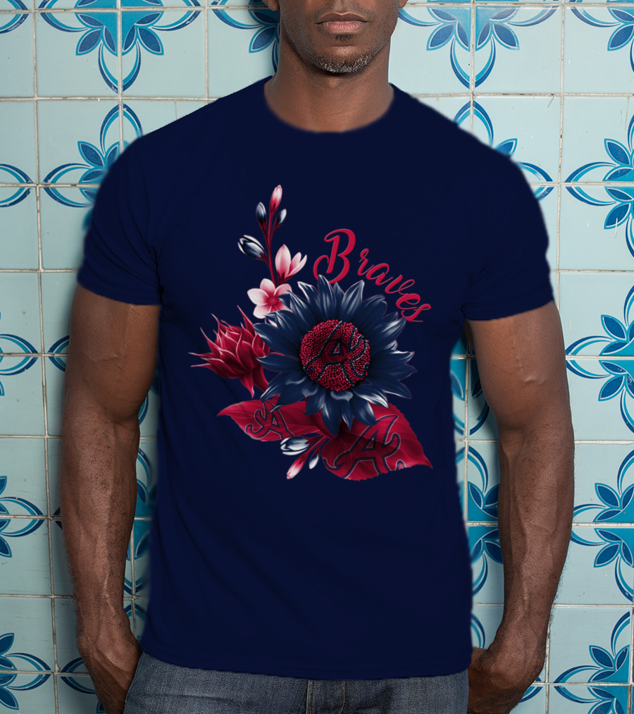 Atlanta Braves Floral A T-Shirt