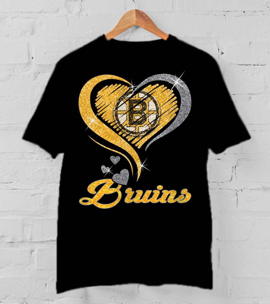 Boston Bruins Heart T-Shirt