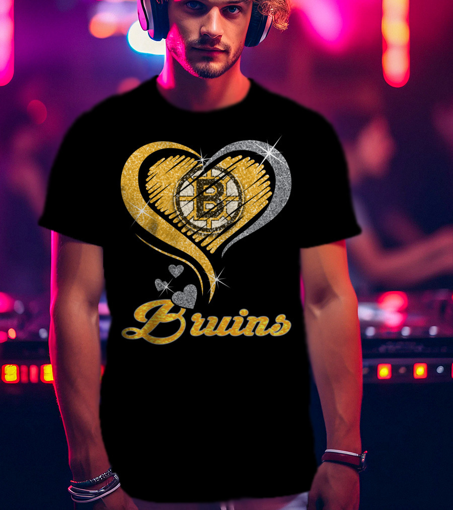 Boston Bruins Heart T-Shirt