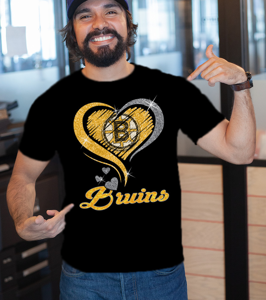Boston Bruins Heart T-Shirt