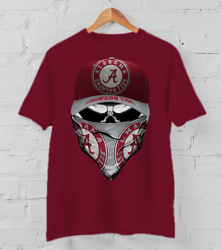 Alabama Crimson Tide A Logo Bandana Mask T-Shirt