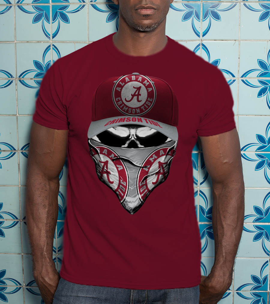 Alabama Crimson Tide A Logo Bandana Mask T-Shirt