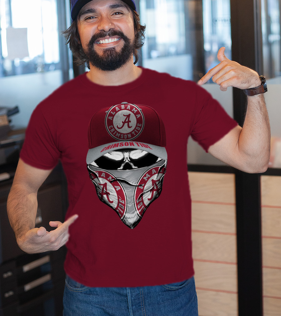 Alabama Crimson Tide A Logo Bandana Mask T-Shirt