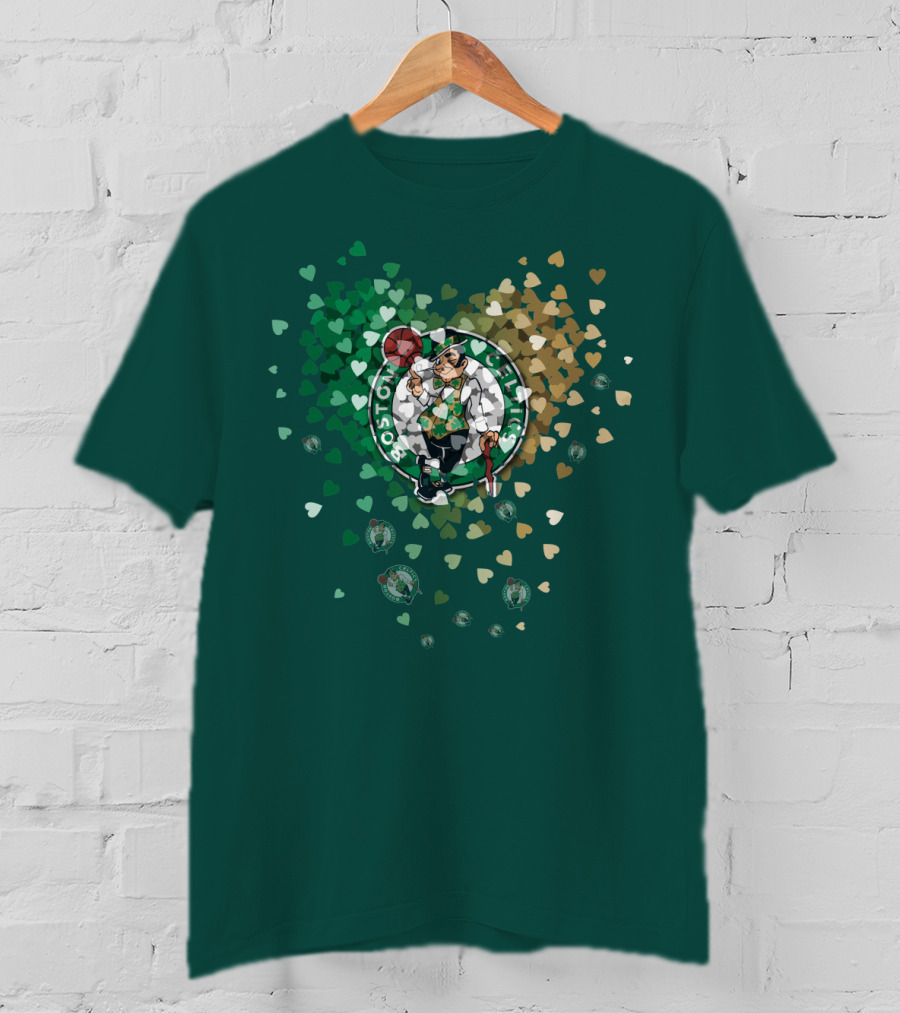Boston Celtics Heart Logo Burst T-Shirt