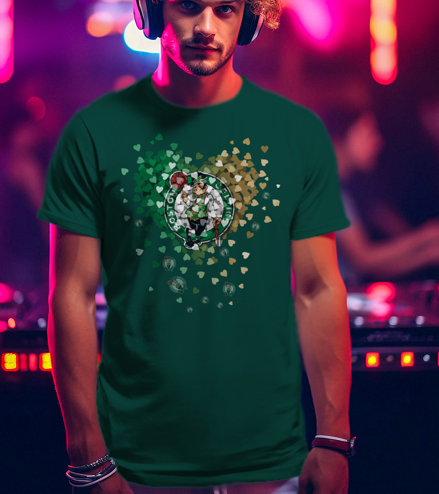 Boston Celtics Heart Logo Burst T-Shirt