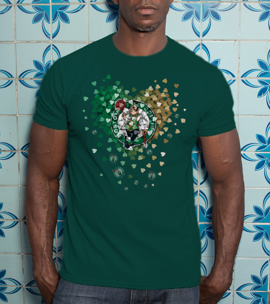 Boston Celtics Heart Logo Burst T-Shirt