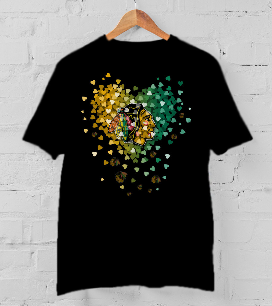 Chicago Blackhawks Hearts T-Shirt
