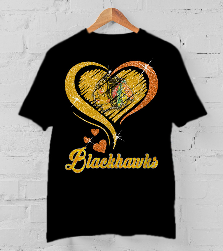 Blackhawks Heart T-Shirt