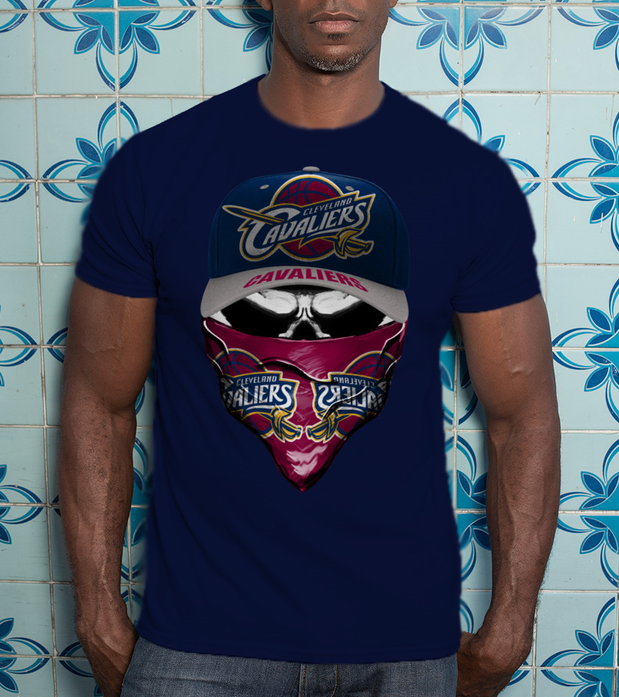 Cleveland Cavaliers Hat And Bandana Combo With Team Logos T-Shirt