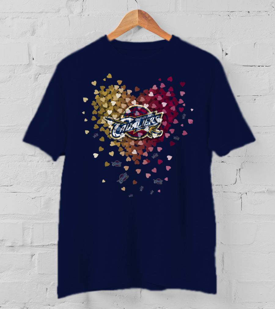 Cleveland Cavaliers Heart T-Shirt