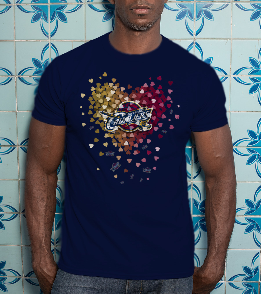Cleveland Cavaliers Heart T-Shirt