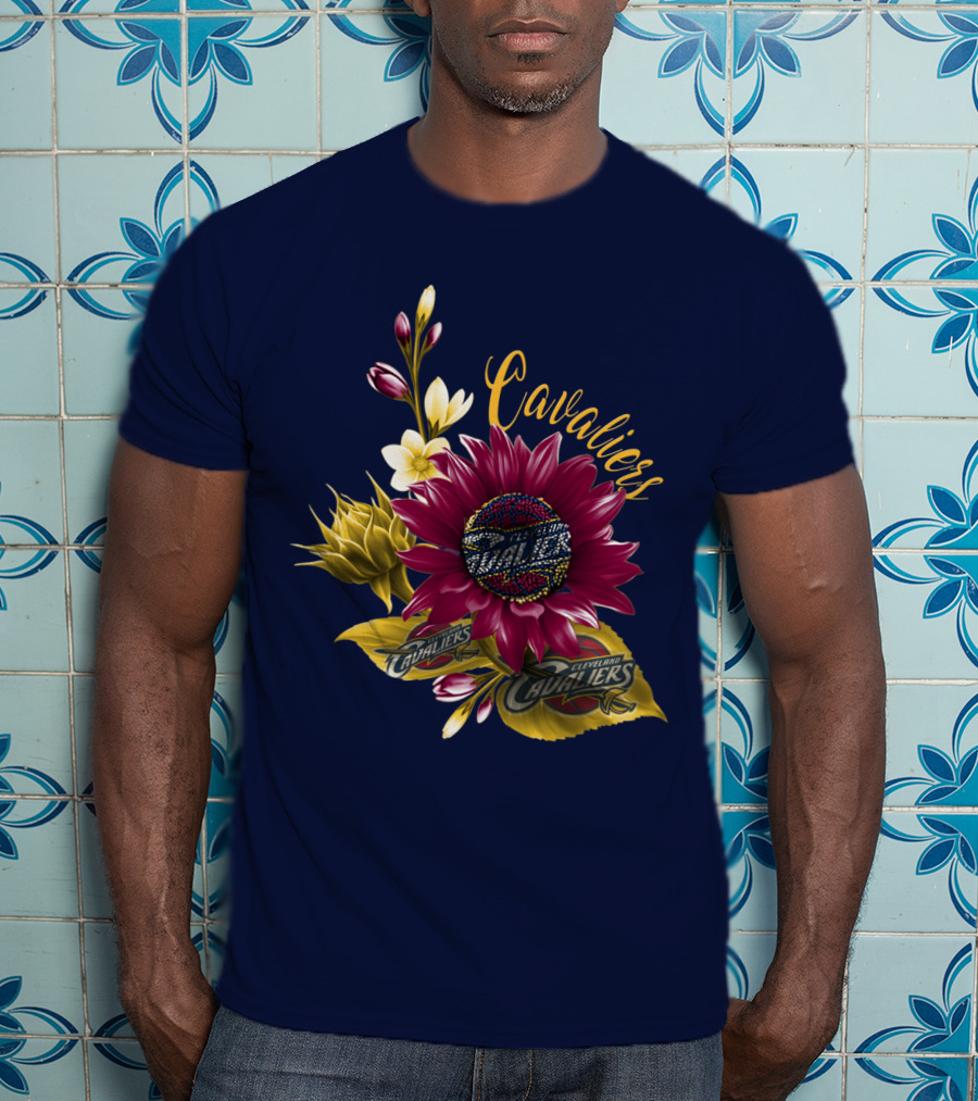 Cleveland Cavaliers Floral Basketball T-Shirt