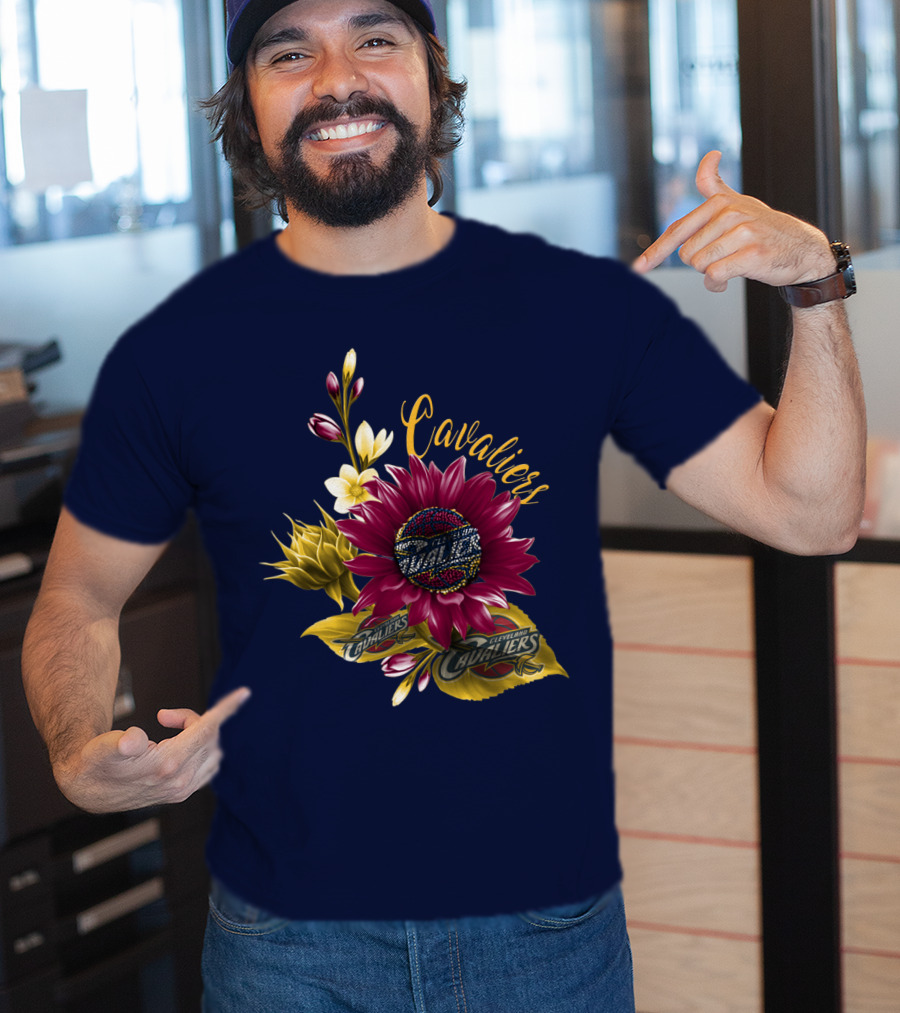 Cleveland Cavaliers Floral Basketball T-Shirt