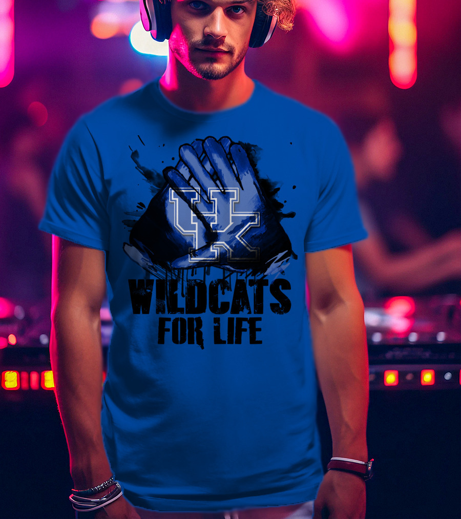 Kentucky Wildcats For Life Uk T-Shirt
