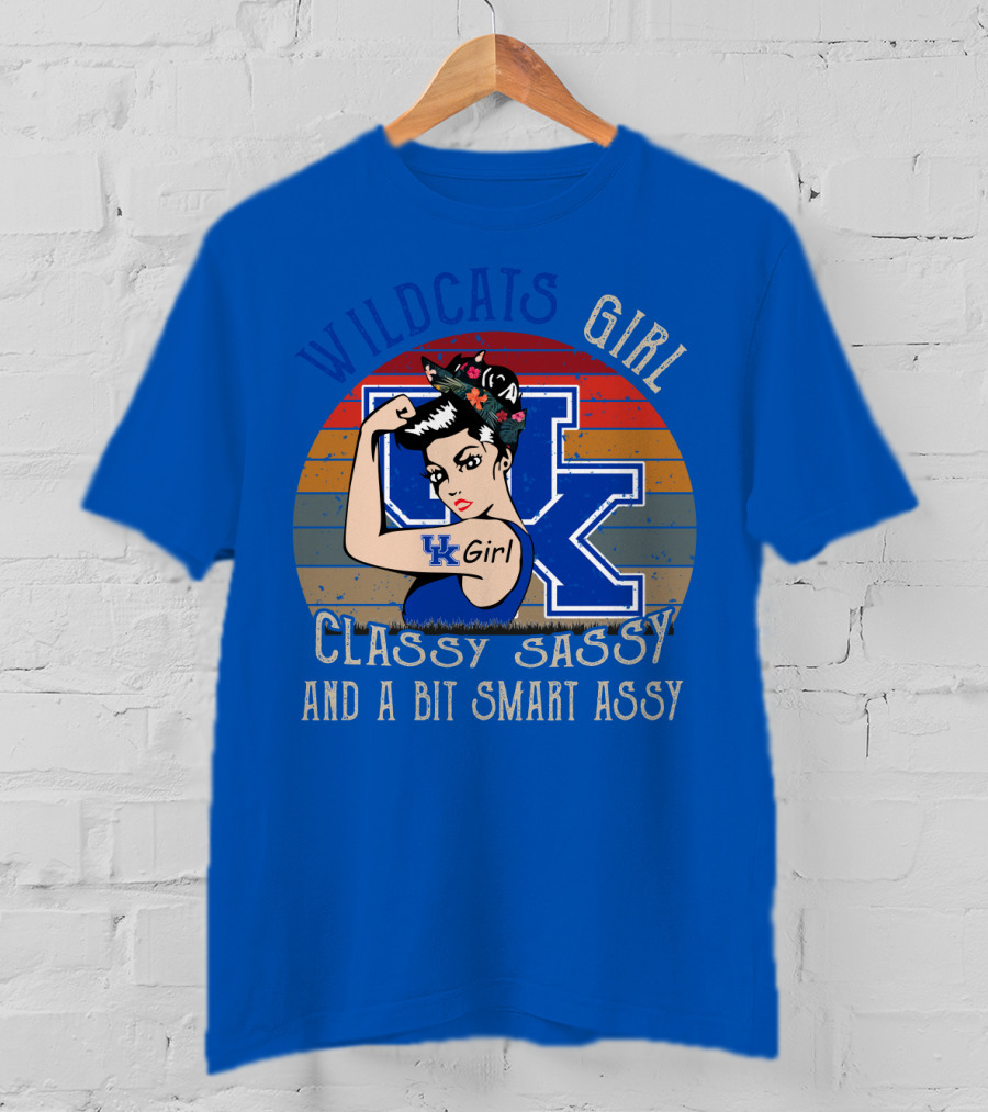 Wildcats Girl Classy Sassy And A Bit Smart Assy Uk Girl T-Shirt