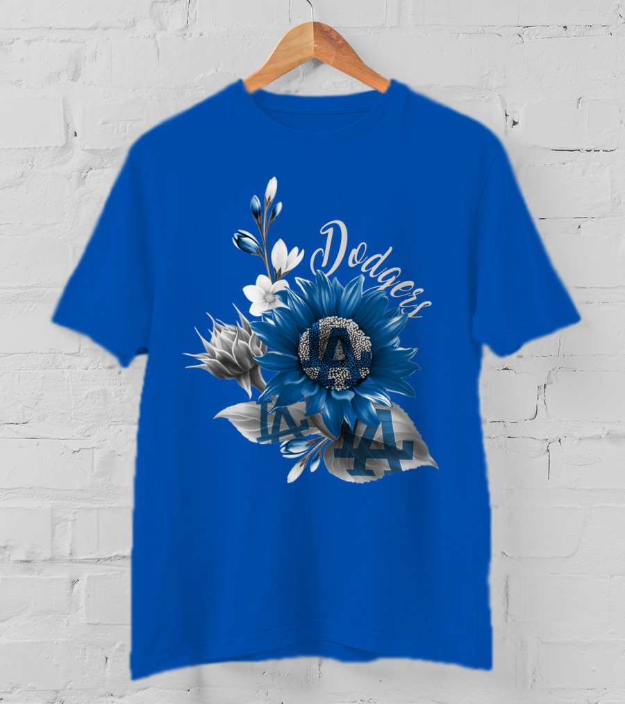 Los Angeles Dodgers Floral T-Shirt