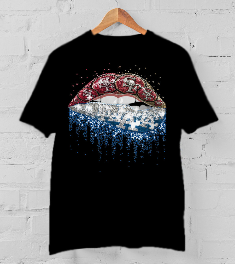 49ers Dodgers Dripping Bling T-Shirt