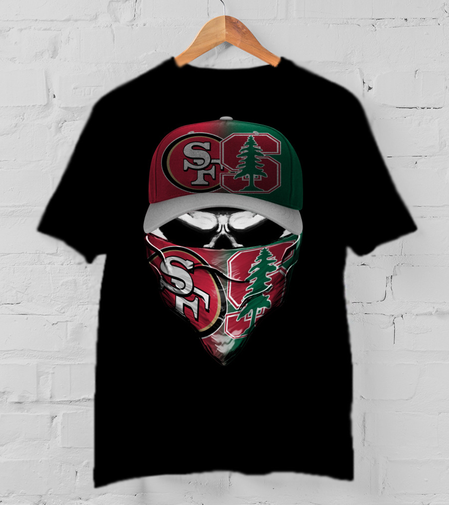 San Francisco Sf Stanford Tree Masked Skull Skum T-Shirt