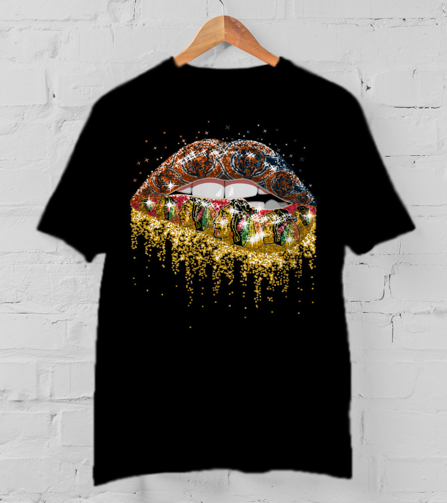 Lip Chicago Blackhawks Lips T-Shirt