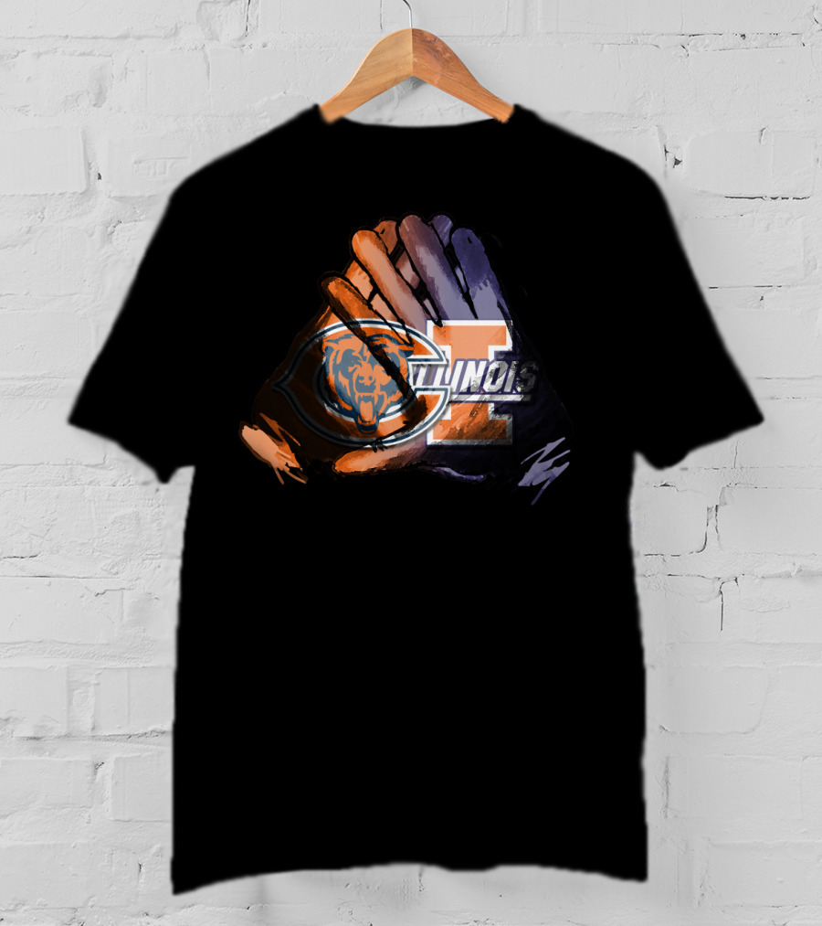 Bears And Fighting Illini For Life T-Shirt