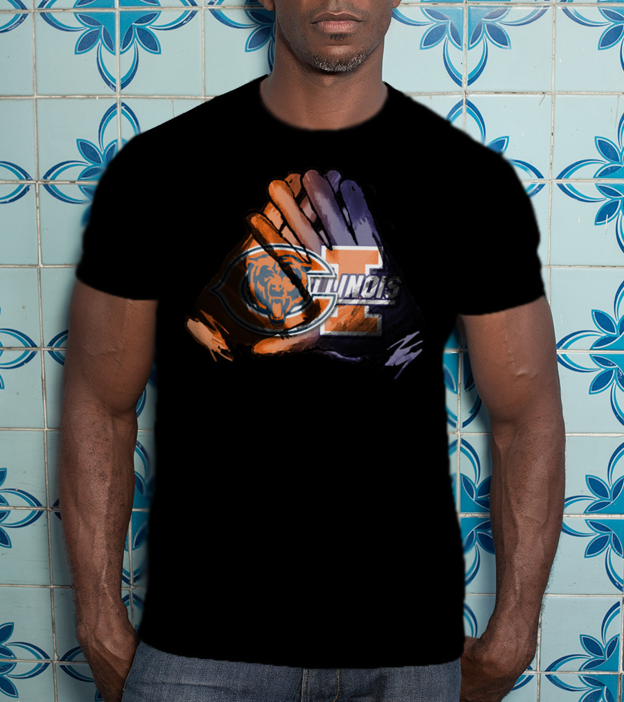Bears And Fighting Illini For Life T-Shirt