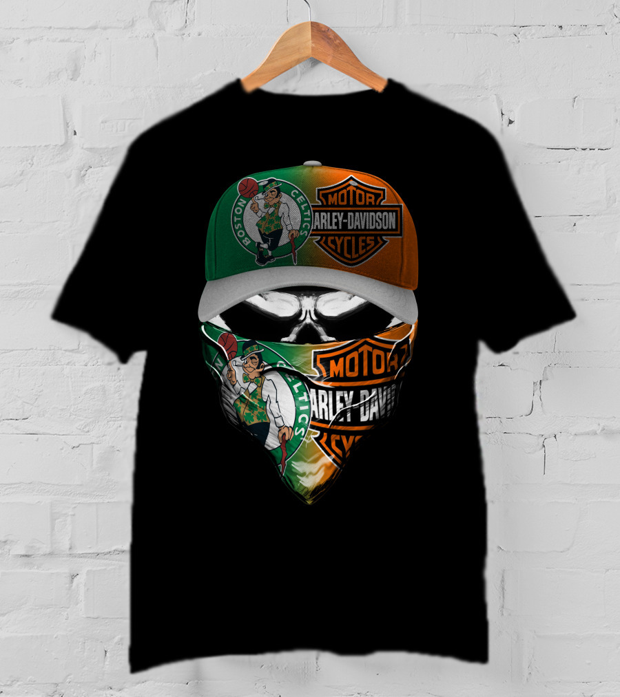 Boston Celtics Harley Davidson Motor Cycles 06Ahl T-Shirt