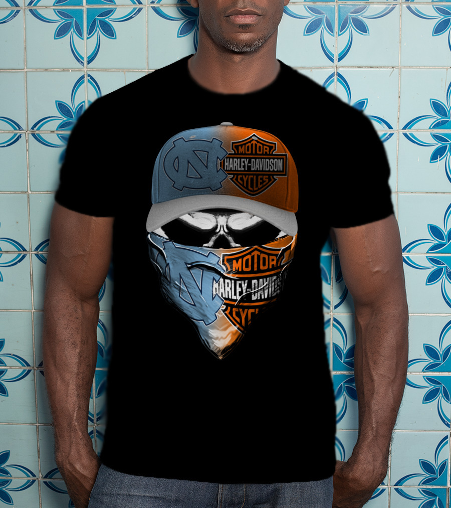 North Carolina Tar Heels Harley Davidson Crossover T-Shirt