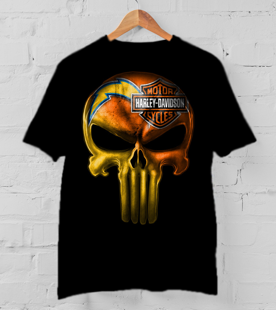 Harley Davidson Punisher Skull Chargers T-Shirt