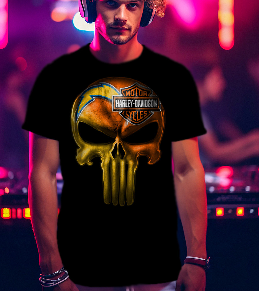 Harley Davidson Punisher Skull Chargers T-Shirt